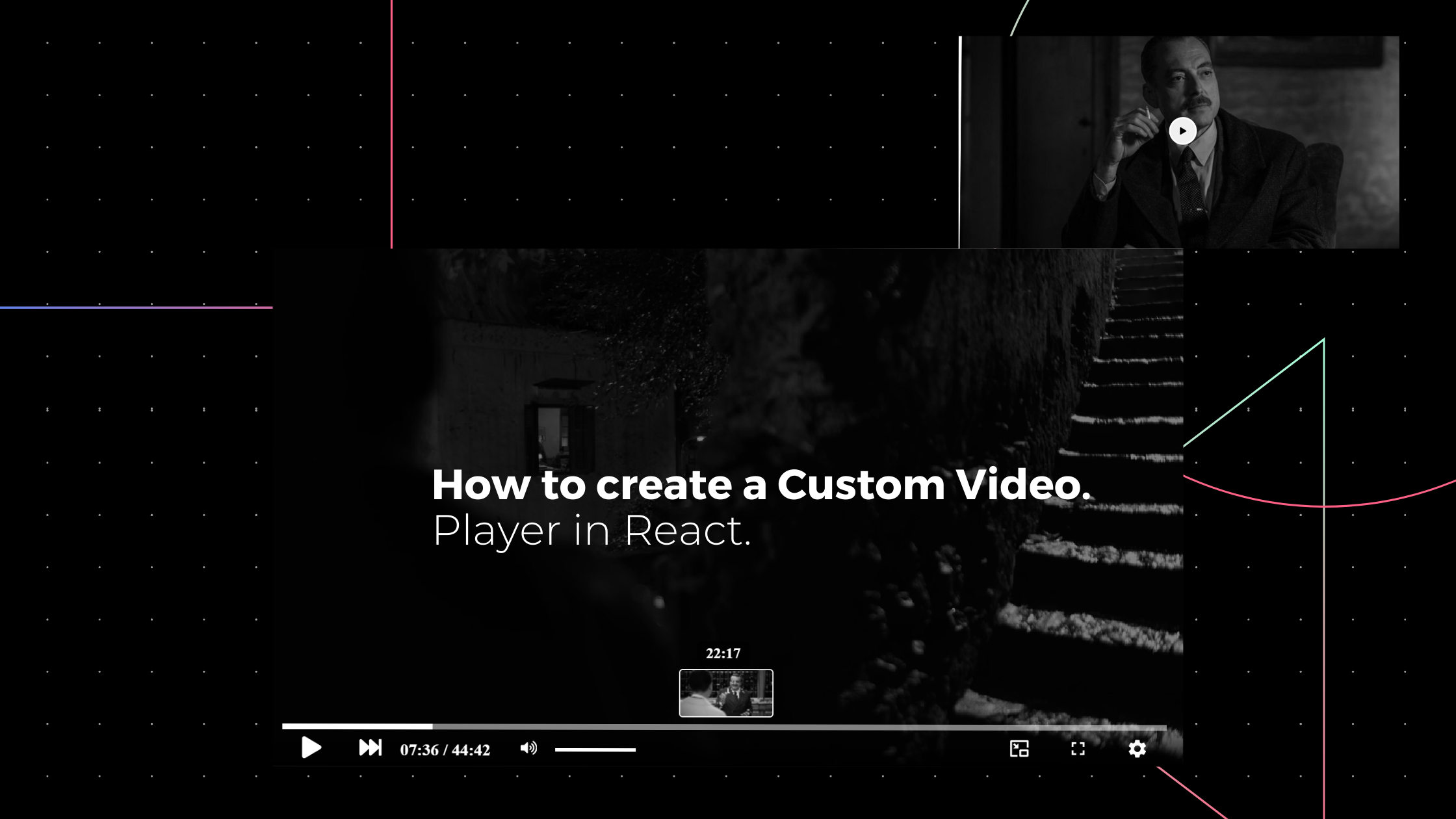 How to create a responsive custom video player in React